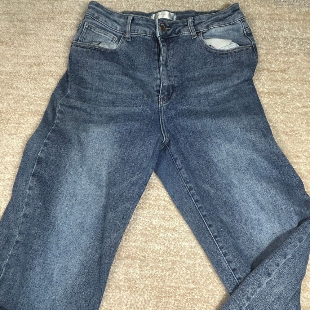 Bamboo Jeans Womens 15 Medium Blue Bootcut Stretch Denim Jeans Relaxed Fit